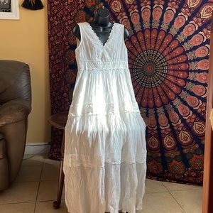 j gee white lace maxi dress